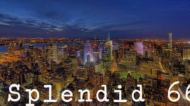 Splendid 66 Font Family