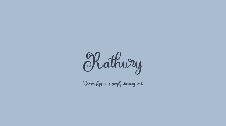 Rathury Font