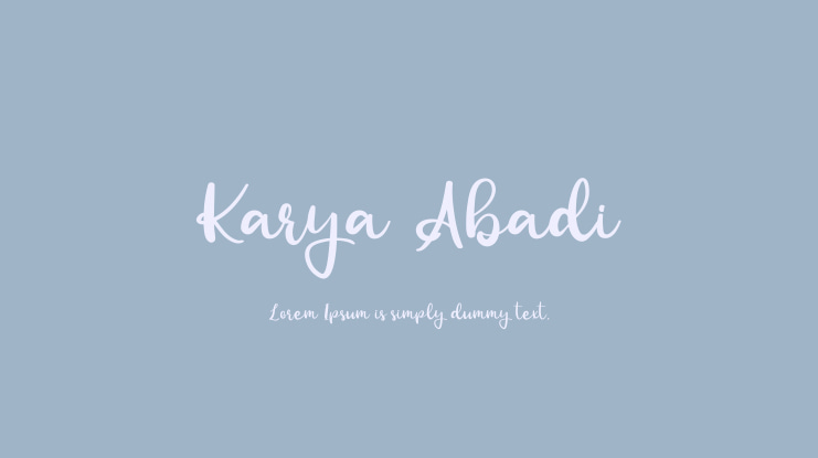 Karya Abadi Font Family