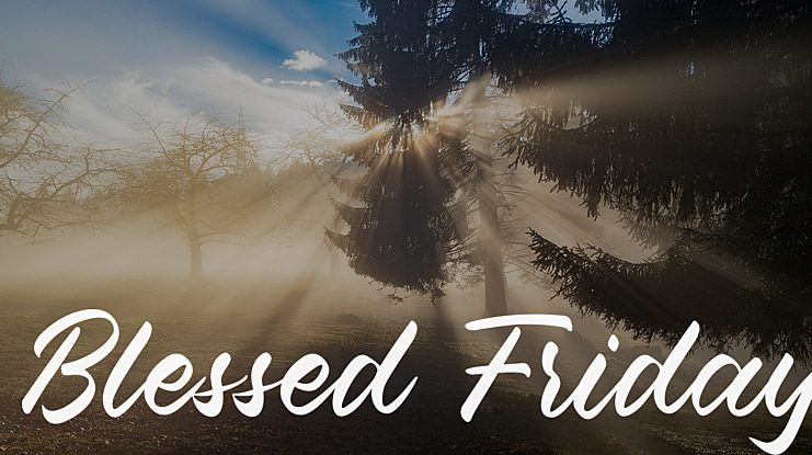 Blessed Friday Font Family