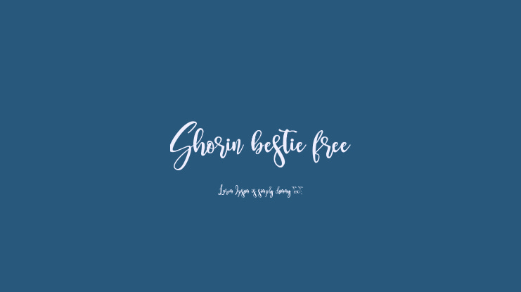 Shorin bestie free Font