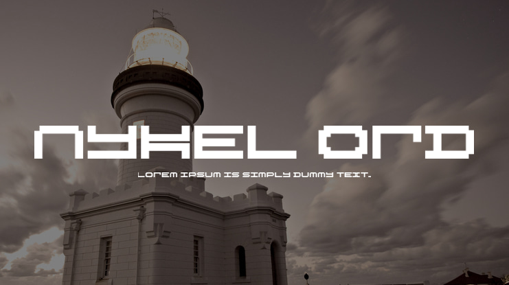 Nykel Ord Font