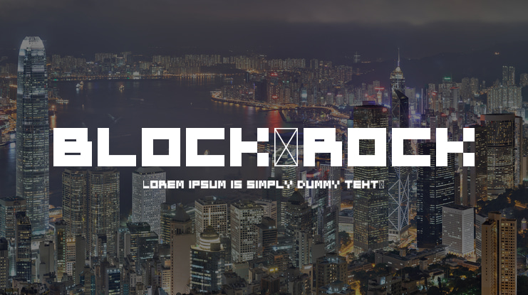 Block-Rock Font