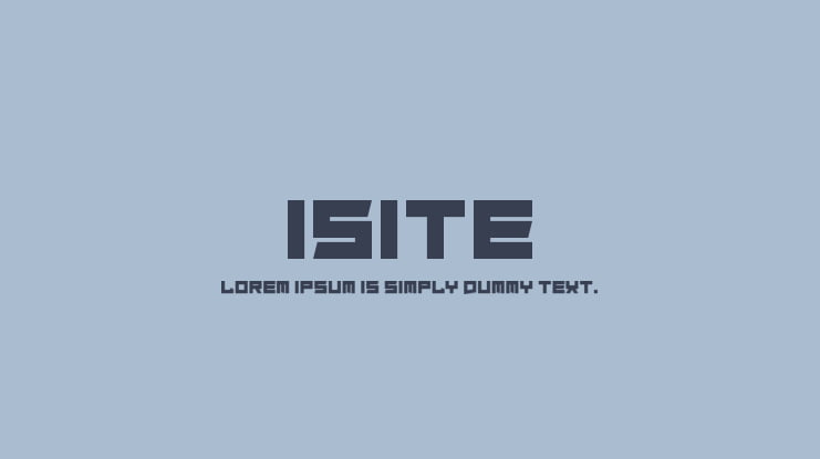 Isite Font