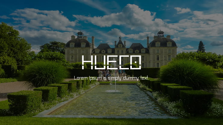 HUECO Font
