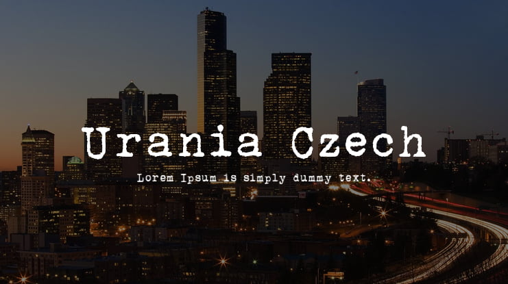 Urania Czech Font
