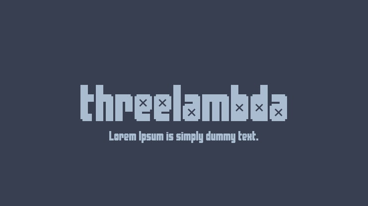 threelambda Font