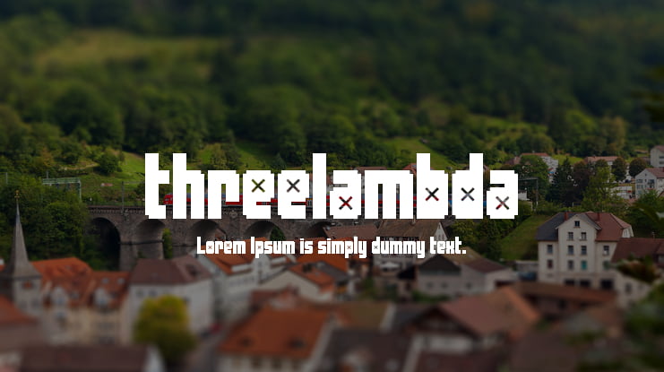 threelambda Font