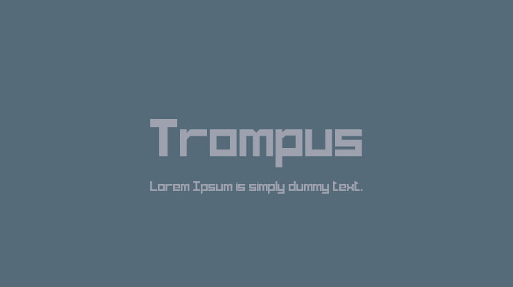 Trompus Font