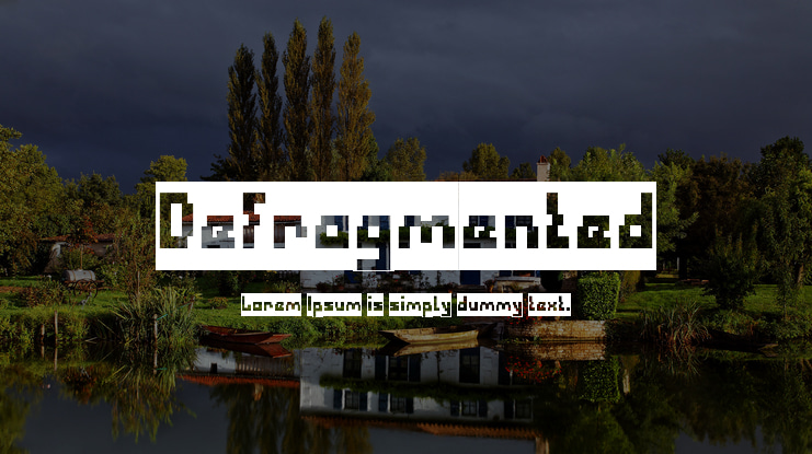 Defragmented Font Family
