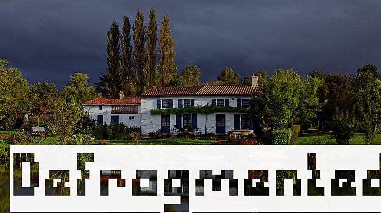 Defragmented Font Family