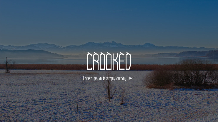 CROOKED Font