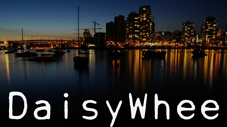 Daisy Wheel Font