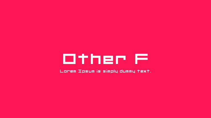 Other F Font