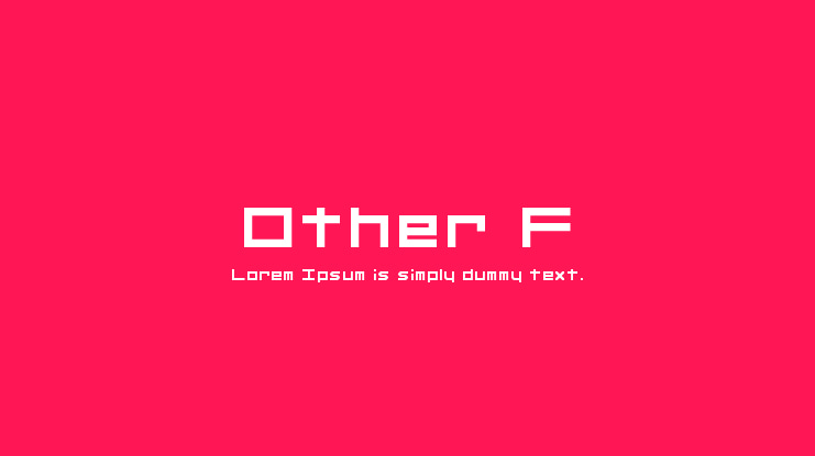 Other F Font
