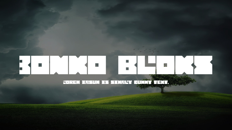 Bonko Bloks Font