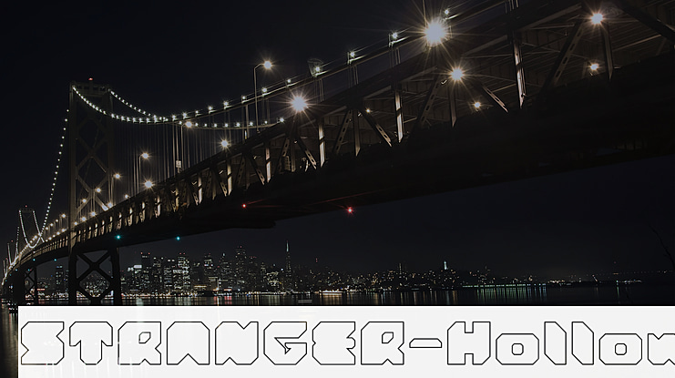 STRANGER-Hollow Font Family