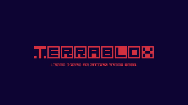 Terrablox Font