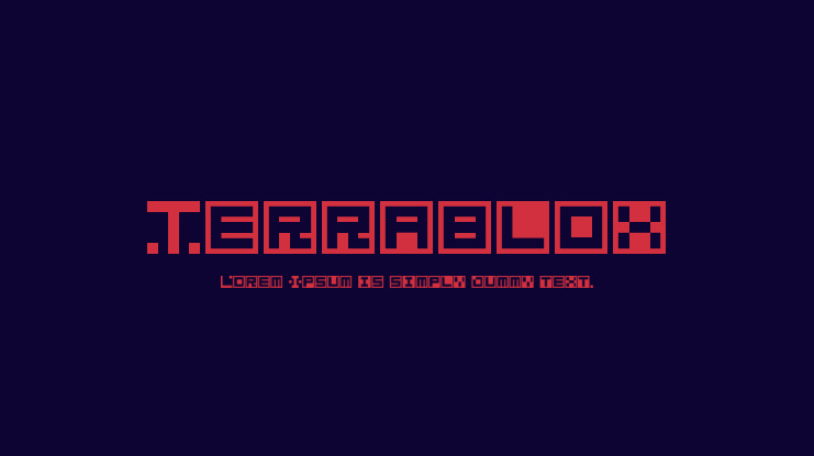 Terrablox Font
