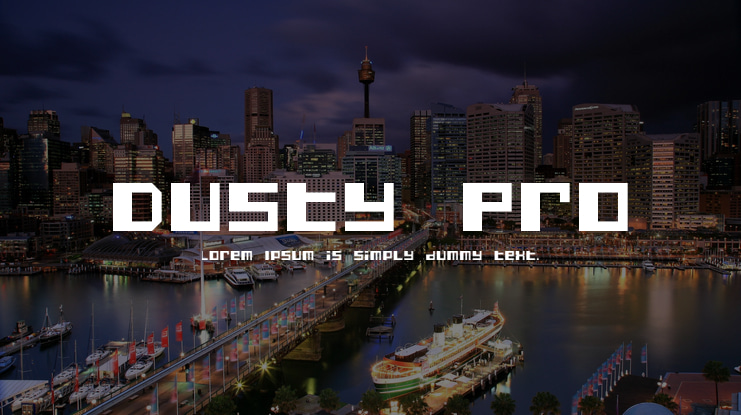 Dusty Pro Font