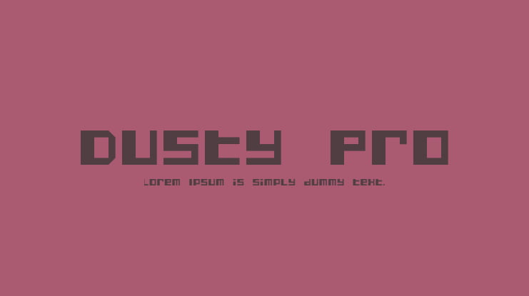 Dusty Pro Font