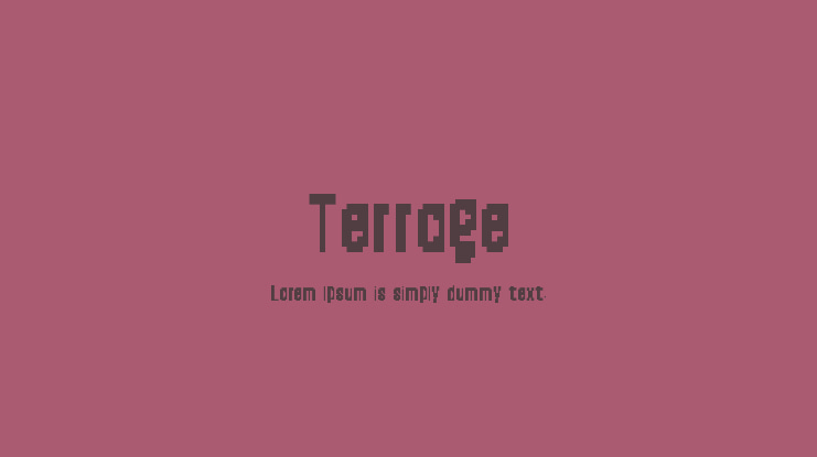 Terrage Font