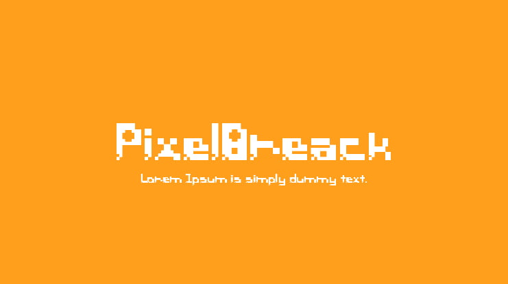 PixelBreack Font