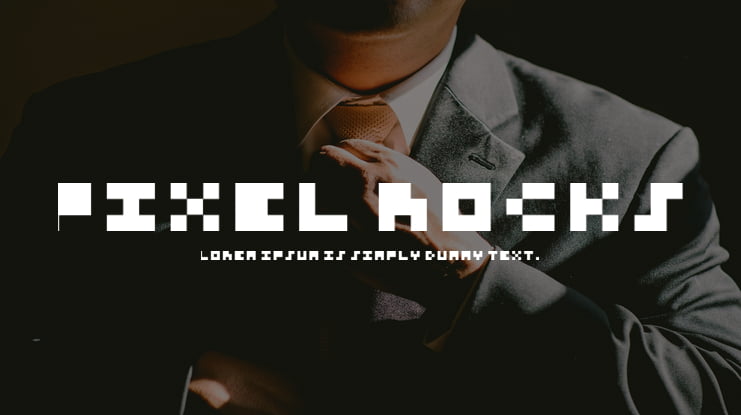 Pixel rocks Font