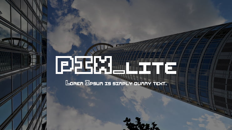 PIX_lite Font