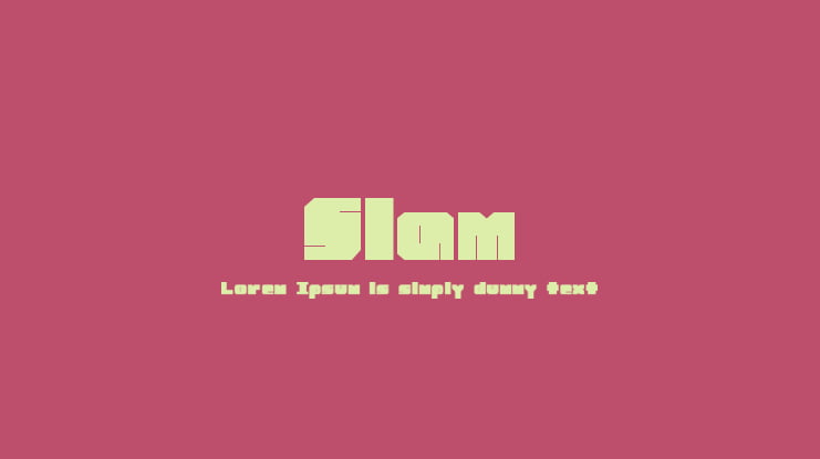 Slam Font