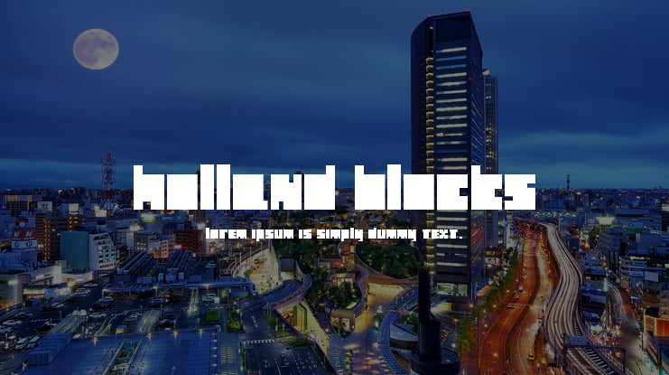 Holland Blocks Font