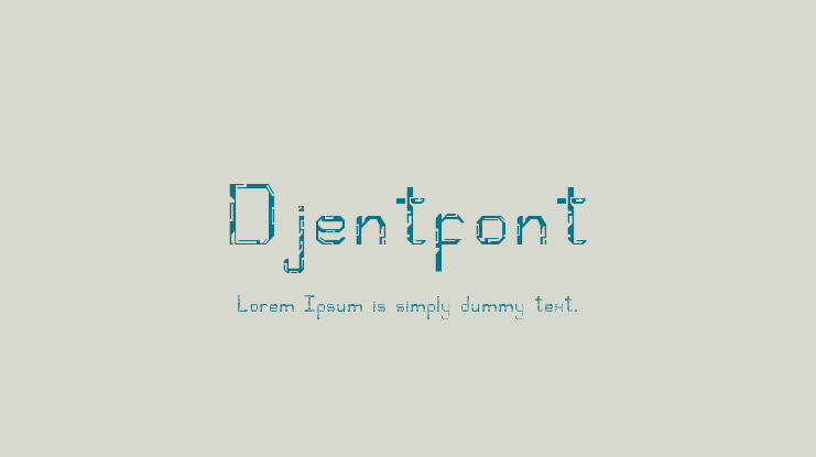 Djentfont Font