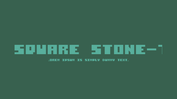 Square Stone-7 Font
