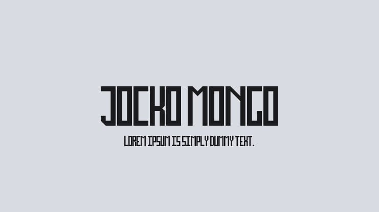 Jocko Mongo Font