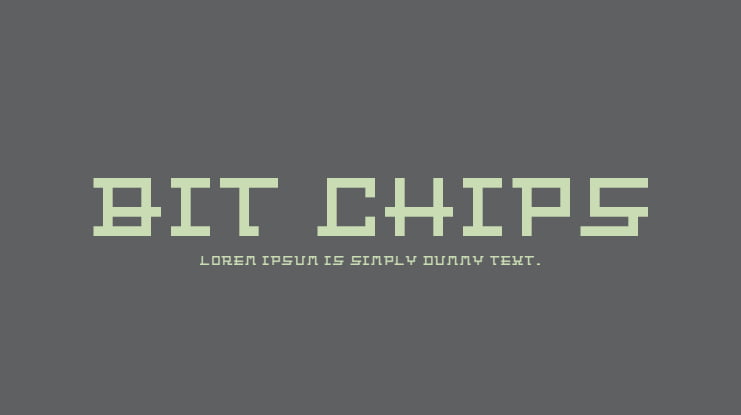 Bit Chips Font