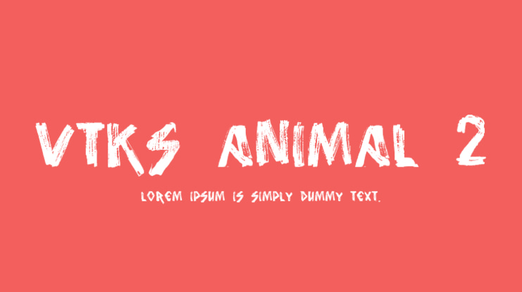 vtks animal 2 Font