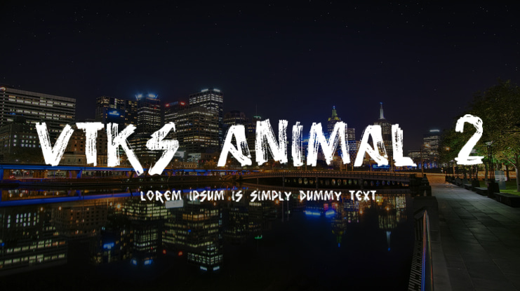 vtks animal 2 Font