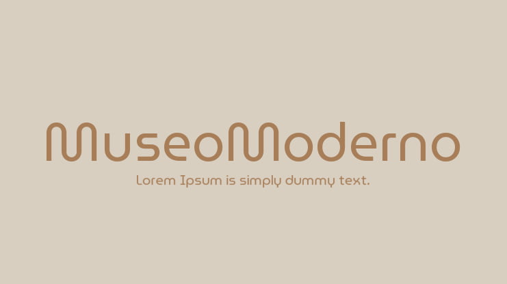 MuseoModerno Font Family