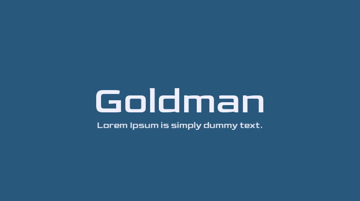 Goldman Font Family