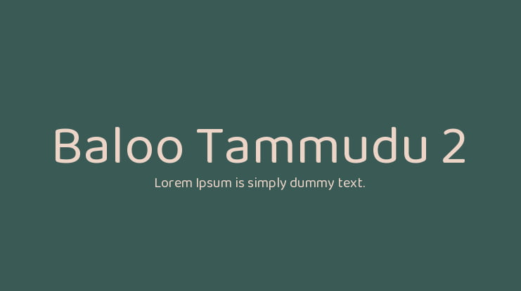 Baloo Tammudu 2 Font Family