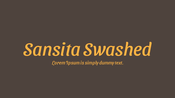 Sansita Swashed Font Family