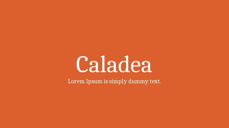 Caladea Font Family