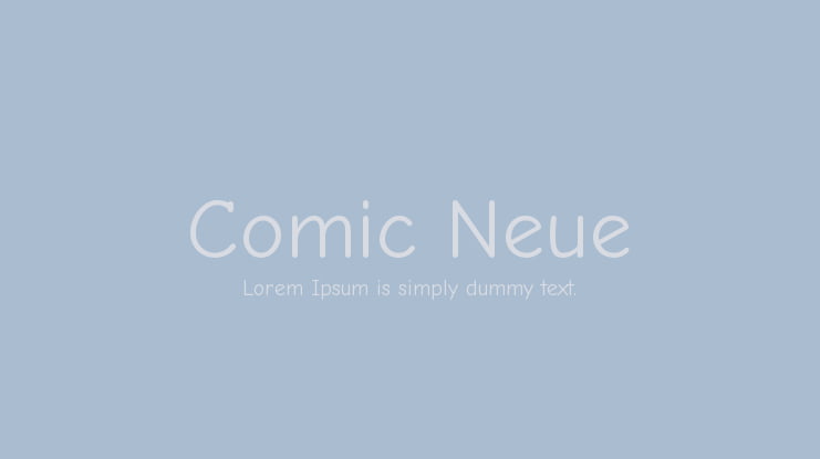Comic Neue Font Family
