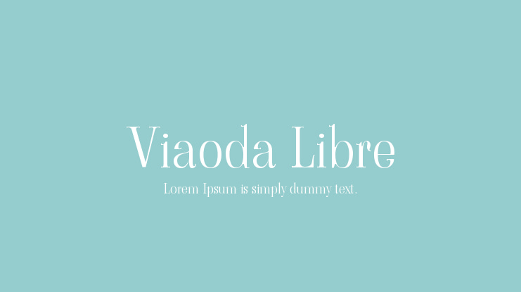 Viaoda Libre Font