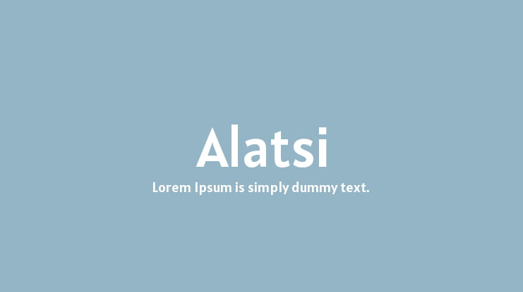 Alatsi Font