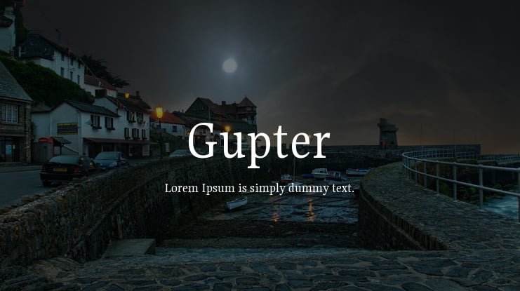 Gupter Font Family
