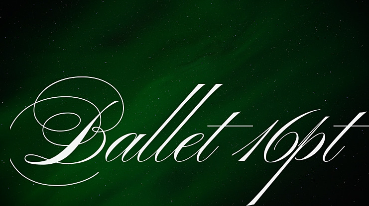 Ballet 16pt Font Family