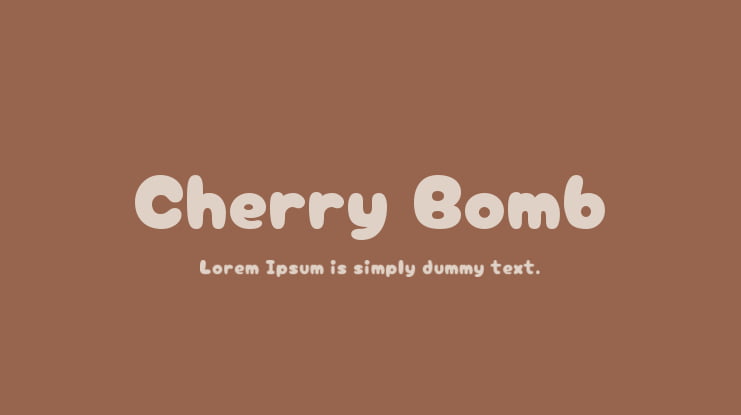 Cherry Bomb Font