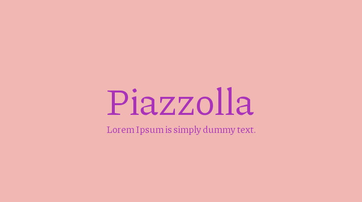 Piazzolla Font Family