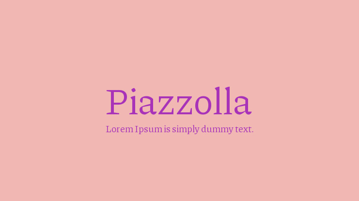 Piazzolla Font Family